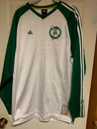 Boston Celtics Game Worn / Issued Adidas Warm - Up Shooting Shirt
