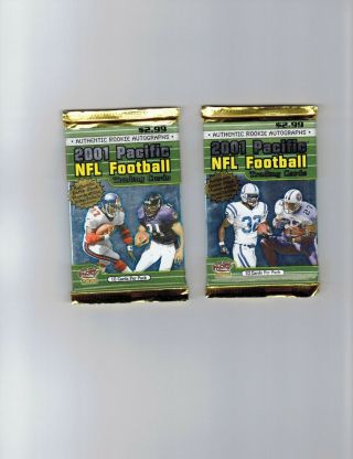 2001 Pacific Nfl Football Retail Packs (2)