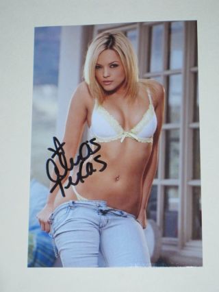 Porn Star Alexis Texas Signed 4x6 Sexy Photo Autograph 1b