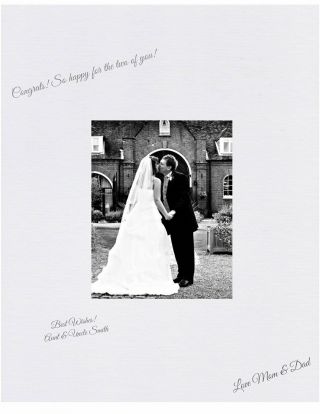 16x20 White Signature And Autograph Picture Mat For 8x10 Picture.  Weddings,  Baby