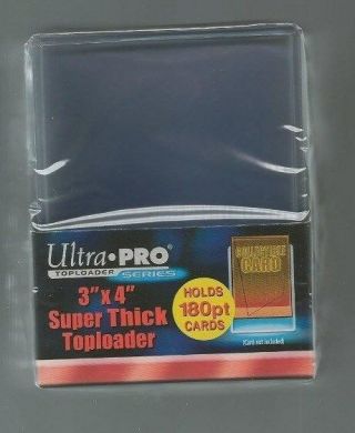 Ultra Pro 3x4 Thick Topload 180pt Card Holder - 10ct Pack Jersey