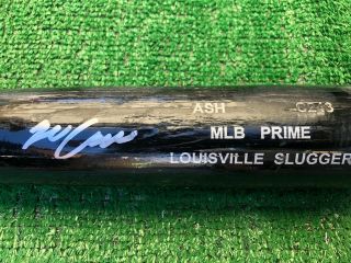LOS ANGELES ANGELS JO ADELL AUTOGRAPHED GAME BASEBALL BAT 2