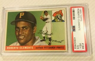 1955 Topps Roberto Clemente Rookie Card Psa 3.  5 Vg,