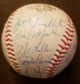 1962 Houston Colt 45 ' s Signed Baseball 19 Signatures 1st Year 2