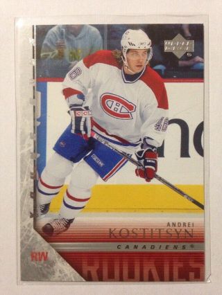 2005 - 06 Upper Deck Young Guns Rookie 482 Andrei Kostitsyn Yg Rc