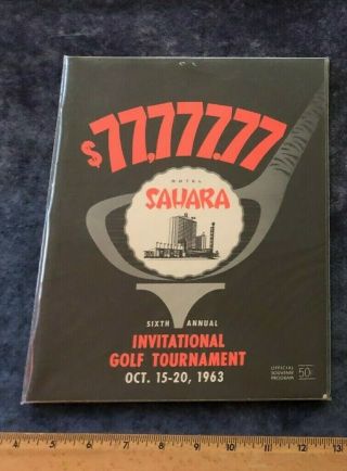 2 - 1963,  1964 ANNUAL HOTEL SAHARA INVITATIONAL GOLF PROGRAMS LAS VEGAS NV 2