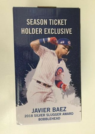 Chicago Cubs Javy Javier Baez Bobblehead - 2019 Season Ticket Holder - Nib