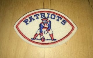 Boston England Patriots Vintage Nfl Embroidered Sew Iron On Patch 3” X 2”