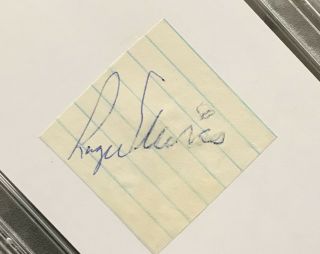 Roger Maris Signed Cut on 3x5 Index Card Autographed PSA/DNA AUTO NY Yankees 2