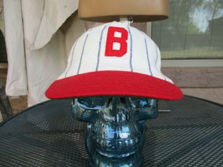 Cooperstown Ball Cap Company,  1915 Buffalo Bisons Wool Pinstripe B Baseball Hat