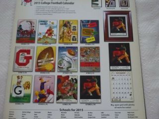 Vintage GEORGIA Program Covers (12) - 2015 Calendar - 11 