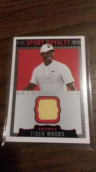 2018 Upper Deck Goodwin Champions Sport Royalty Tiger Woods Jersey Relic Sp