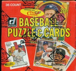 1982 Donruss Baseball Wax Pack Box 36 Packs Bbce & Authenticated