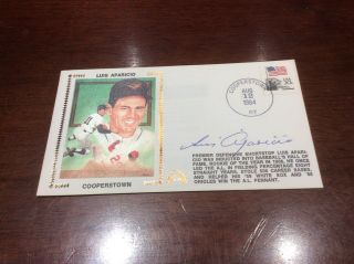 Luis Aparicio Signed Cooperstown First Day Cover Psa