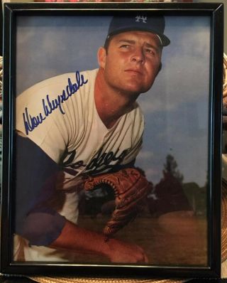 Don Drysdale L.  A.  Dodgers Autographed 8 X 10 Color Photo