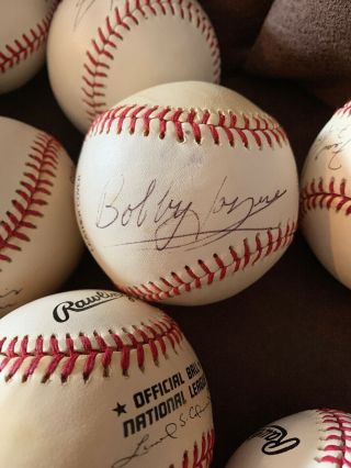 Bobby Hogue Died 1987 Former Star Autographed Baseballs York Yankees