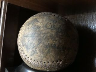 Babe Ruth,  Ty Cobb,  Lou Gehrig,  Cy Young Signed Baseball