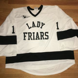 Providence College Hockey East Game Worn Jersey Size Xxl - Goalie White 1