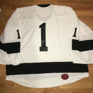 Providence College Hockey East Game Worn Jersey size XXL - Goalie White 1 2