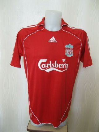 Liverpool 2006/2007/2008 Home Sz L Adidas Shirt Jersey Maillot Soccer Football
