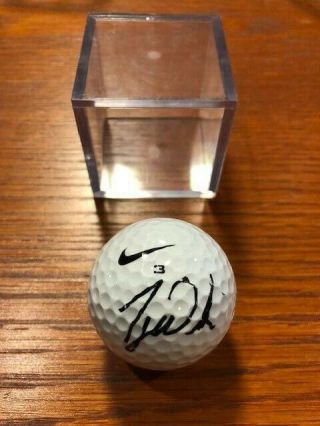 Nike Golf Ball Signed By Tiger Woods At Canadian Open 2001