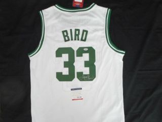 Celtics Larry Bird Autographed Signed Nba Basketball Jersey Psa Certified