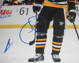 Evgeni Malkin Sidney Crosby Dual Signed Penguins 11x14 Photo JSA 3