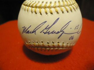 Mark Grudzielanek Kansas City Royals Autographed Rawlings Golden Glove Ball