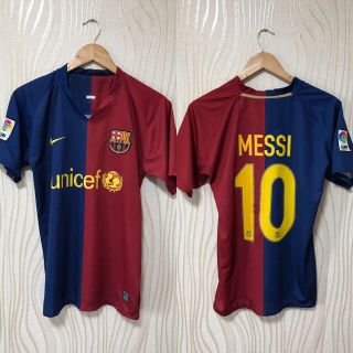 Barcelona 2008 2009 Home Football Shirt Soccer Jersey 10 Messi Nike