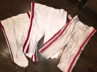 ONE (1) AUTHENTIC GAME WORN WISCONSIN BADGERS FOOTBALL PANTS SIZE 38 3