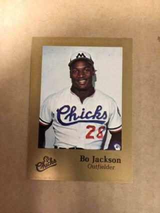 1986 Memphis Chicks Gold 28 Bo Jackson Rc & Complete Set With Nm/m