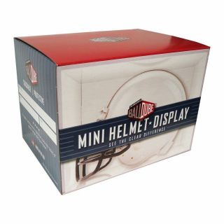 Ballqube Mini Football Helmet Display Case Box