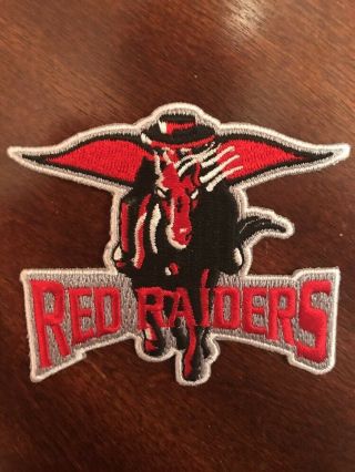 Tt Texas Tech Red Raiders Vintage Embroidered Iron On Patch Nos) 3 " X 3 "