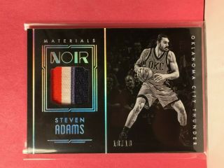 F3482 2016 - 17 Panini Noir Materials Black And White Patch 48 Steven Adams/10