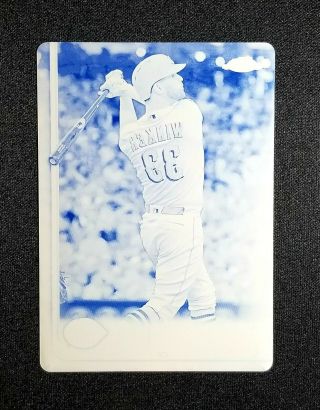 2019 Topps Chrome Jesse Winker Printing Plate Cyan 1/1 61 One Of One Reds