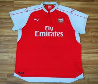 Arsenal London 2015/2016 Home Football Shirt Jersey Maglia Camiseta Size 3xl