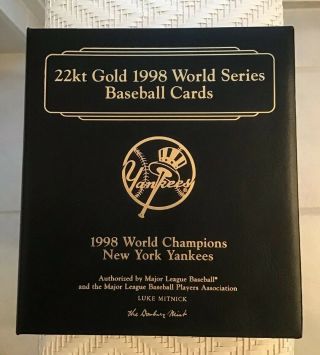 York Yankees 1998 World Series 22kt Gold 32 Card Set Danbury
