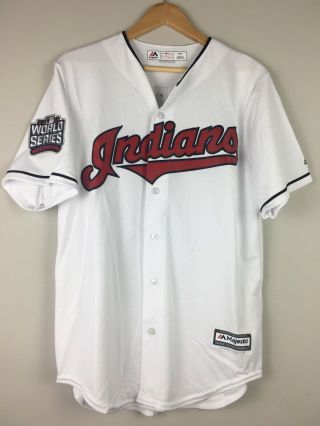 2016 World Series Cleveland Indians Francisco Lindor Jersey Size M.