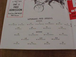 RARE 1964 Boston Patriots American Football League Intra - Squad Game Program 2