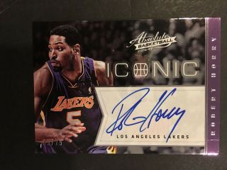2016 - 17 Absolute Basketball Robert Horry Los Angeles Lakers Auto Signed 69/75