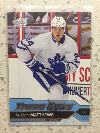 16/17 Upper Deck Series 1 Young Guns 201 Auston Matthews Toronto Maple Leafs