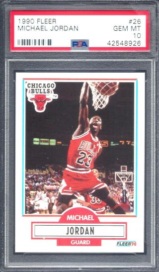 1990 Fleer Michael Jordan 26 Psa 10 Gem Mt (8926)