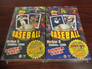 1995 Topps Baseball Series 1 & 2 Factory Wax Boxes - Finest Cards