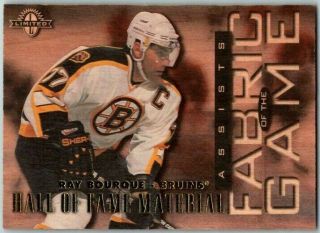 1997 - 98 Donruss Fabric Of The Game Ray Bourque Hf Insert Card 29 Rare / 1000