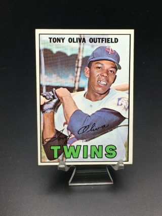 1967 Topps Baseball Tony Oliva Ex/ex - Mt 50 Minnesota Twins
