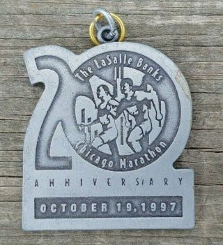1997 Chicago Marathon Finisher Medal 20th Anniversary Unmarked Lasalle