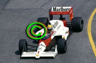 Racing 35mm Slide F1,  Ayrton Senna - Mclaren,  1989 Brazil Formula 1