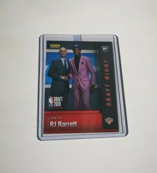 Rj Barrett 2019 - 2020 Panini Instant Draft Night Rc Dn - Rj /1989 3rd Overall Pick