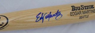 Edgar Martinez Autographed Signed Rawlings Bat Seattle Mariners MCS Holo 51300 2