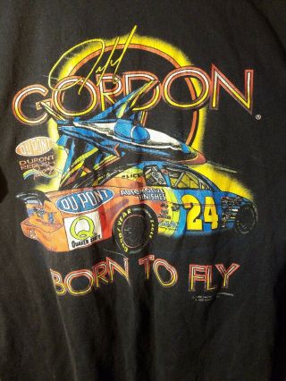 Vintage 1996 Hendrick Motorsport Jeff Gordon Born To Fly T - Shirt.  Men 